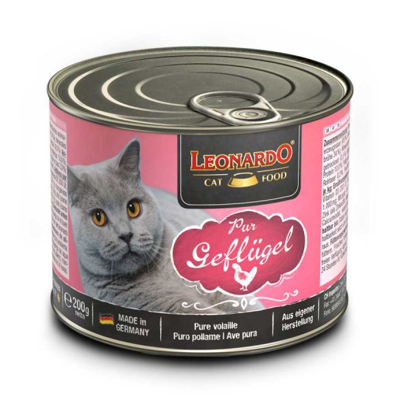 храна за мачки мокра Пилешко Leonardo cat