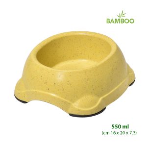 dog-bowls-bamboo-yellow