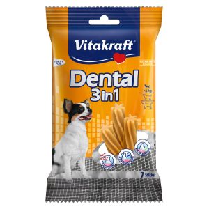 За куче Дентална нега стапчиња Vitakraft 3 in 1 (small dogs)