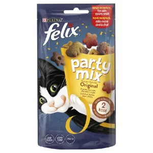 Purina zakuska za macka Felix Party Mix Original. Purina cat. Purina hrana za macki. Pet shop skopje.