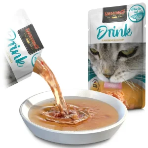 Napitok za macki so Losos. Cat products in Skopje.