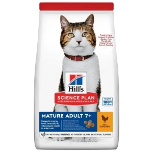 Senior hrana postara macka. Pet shop mona skopje. Hill's Science Plan Mature Adult Dry Cat Food with Chicken